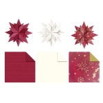 ΧΑΡΤΙ URSUS 15x15/80gr ORIGAMI STARS "LUCY" RED