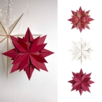 ΧΑΡΤΙ URSUS 15x15/80gr ORIGAMI STARS "LUCY" RED