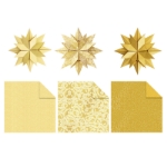 ΧΑΡΤΙ URSUS 15x15/80gr ORIGAMI STARS "LUCY" GOLD