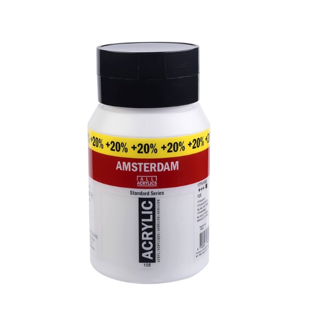 ΑΚΡΥΛ.TALENS AMSTERDAM 500ml+20% 105 TITANIUM WHITE
