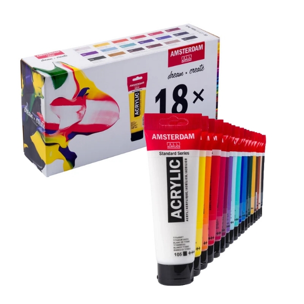 ΑΚΡΥΛΙΚΑ TALENS AMSTERDAΜ 120ml MIXING ΣΕΤ 18 TEM